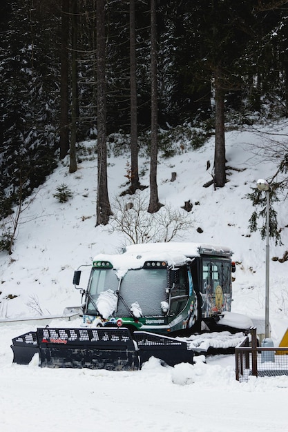 Spindleruv Mlyn Czechy 27 stycznia 2022 Pług śnieżny