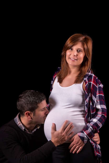 Spodziewając się ciąży para