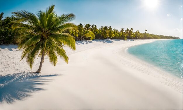 Spokojna, błękitna plaża