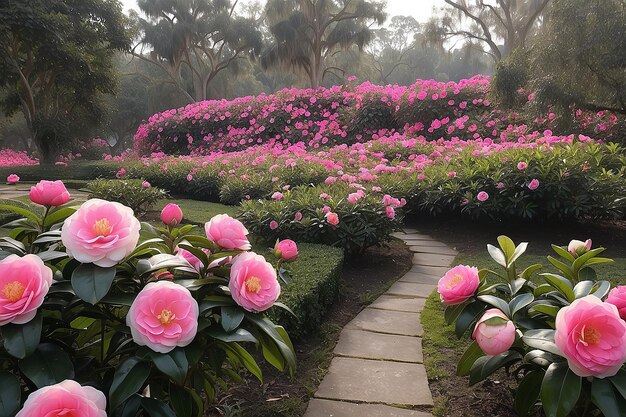 Spokojna laguna Camellia