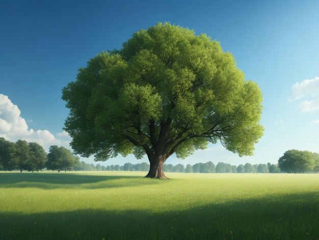 Spokojna, naturalna zieleń, która daje poczucie ciszy i spokoju