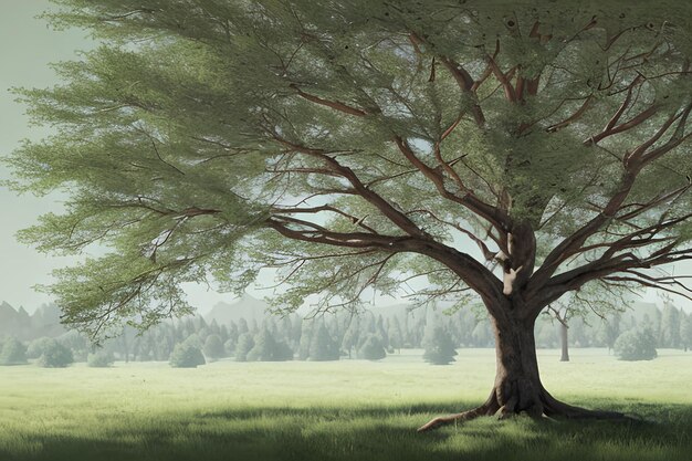 Zdjęcie spokojne drzewo