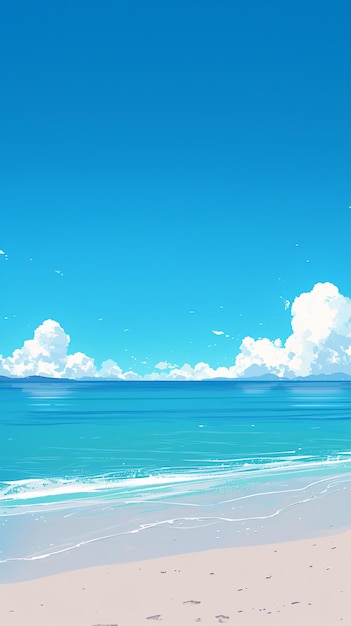 Spokojny ocean z odległym horyzontem Spokój atmosferyczny materiał fotograficzny dla TikTok Instagram Reels Sh