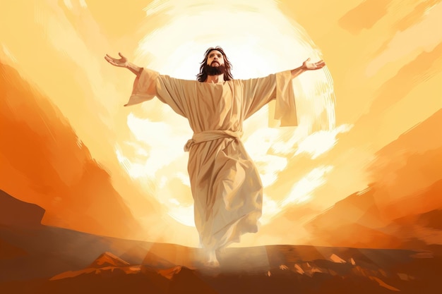 Spokojny Zbawiciel Jezus cudownie uspokoił burzę