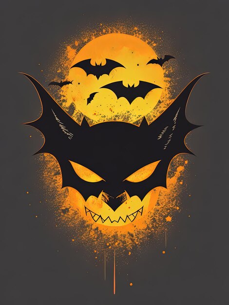 Spooky Fusion Bat Halloween i logo dyni na koszulkę