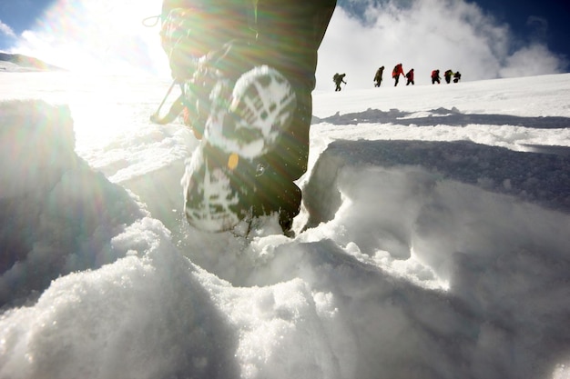Sporty zimowe Zajęcia grup alpinistycznych