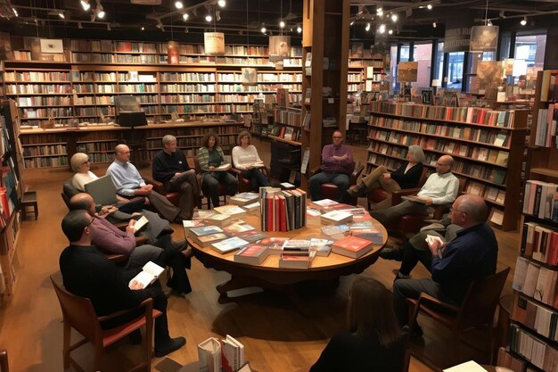 Zdjęcie spotkanie książkowego klubu książkowego