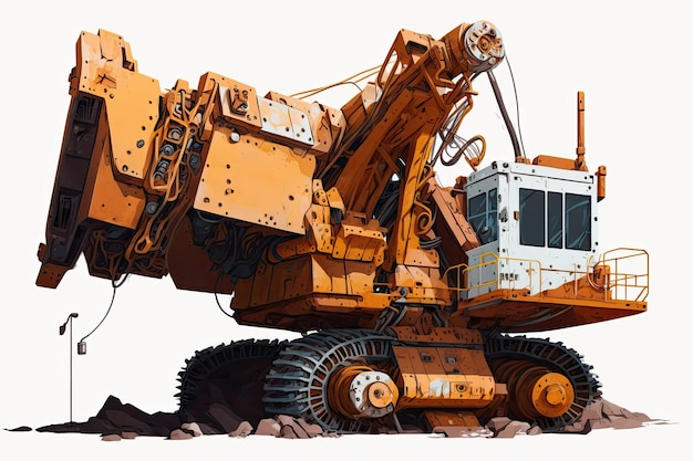 Sprzęt górniczy w kamieniołomie Działają maszyny górnicze w kamieniołomach