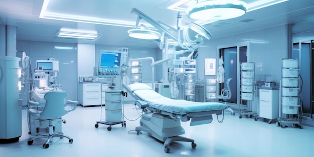 Sprzęt i urządzenia medyczne w nowoczesnej sali operacyjnej