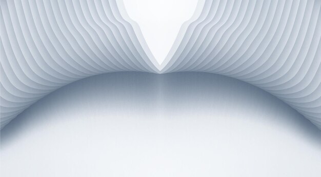 Zdjęcie srebrno-szare linie faliste tekstura tekstura tło renderowania 3d futurystyczny projekt