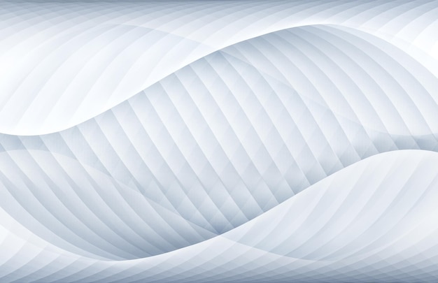 Srebro i białe abstrakcyjne zakrzywione linie tekstura tekstura tło renderowania 3d