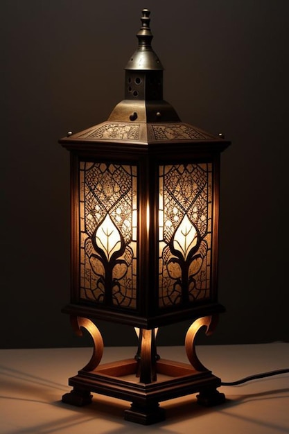 Średniowieczna lampa Projekt pięknej średniowiecznej lampy 3D