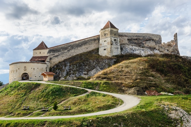 Średniowieczny forteca w Rasnov, Transylvania, Brasov, Rumunia