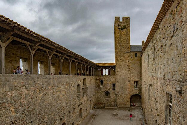 Średniowieczny zamek Carcassonne we Francji