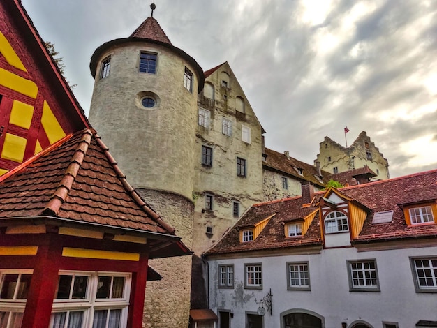 Średniowieczny zamek Meersburg w Niemczech