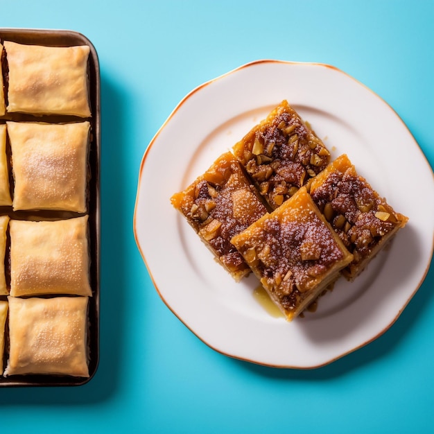 Śródziemnomorskie desery Turecka rozkosz, buklava, ciasta i lody