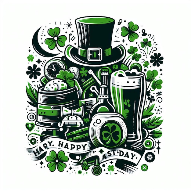 Zdjęcie st patrick's day poster, baner, ulotka i tło