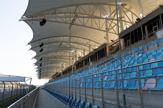 Zdjęcie stadion i infrastruktura bahrain international circuit w manama bahrain