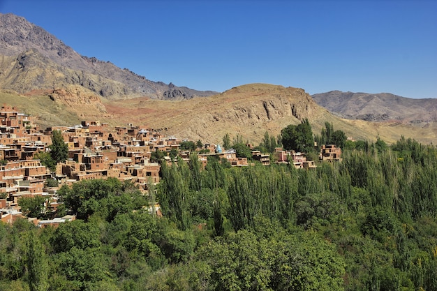 Zdjęcie stara abyaneh wieś w iranie