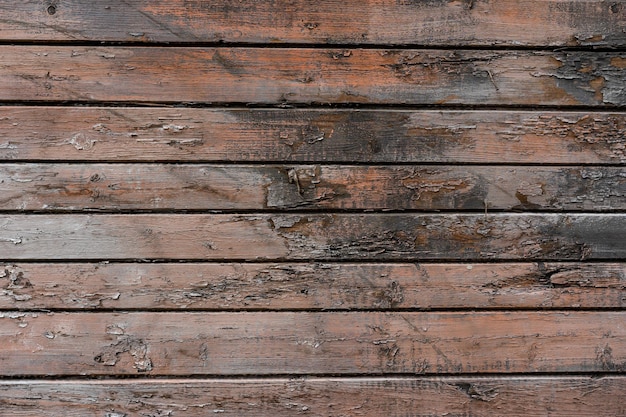 Zdjęcie stara brązowa rustykalna ciemna grunge drewniana ściana lub podłoga lub tekstura stołu drewniana tło baner