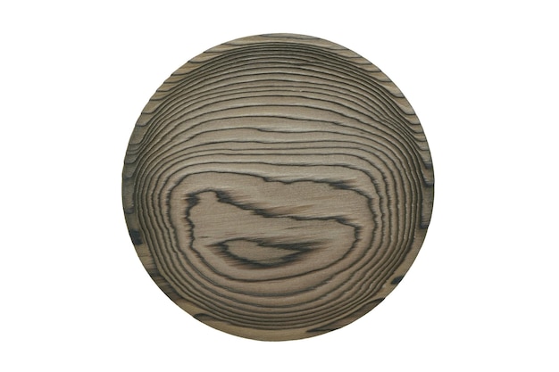 Stara drewniana płyta o unikalnej teksturze na białym izolowanym tle