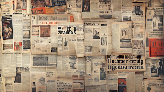 Stara gazeta, grunge, tło, papier retro.