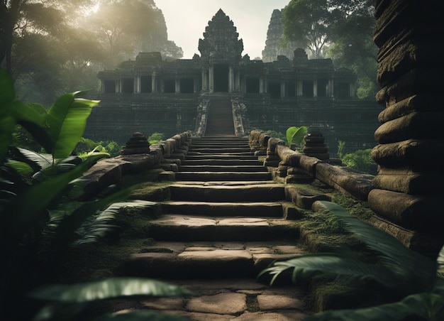 Stara kambodżańska świątynia grozy