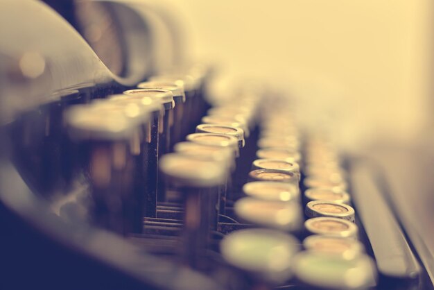 Stara klawiatura maszyny do pisania