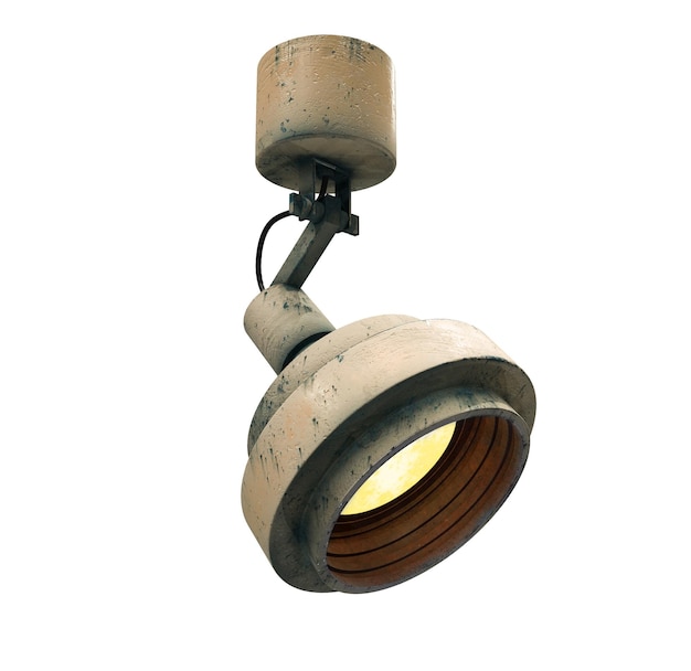 Stara Lampa Retro Vintage Render 3d