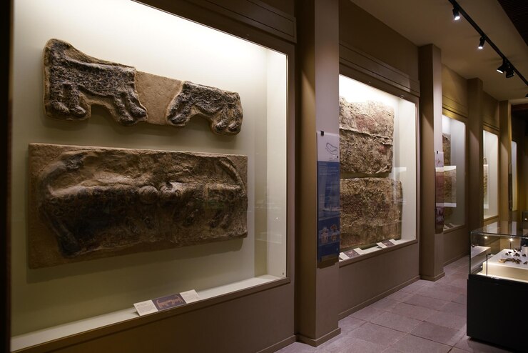 Stara rzeźba w Muzeum Cywilizacji Anatolii Ankara Turkiye