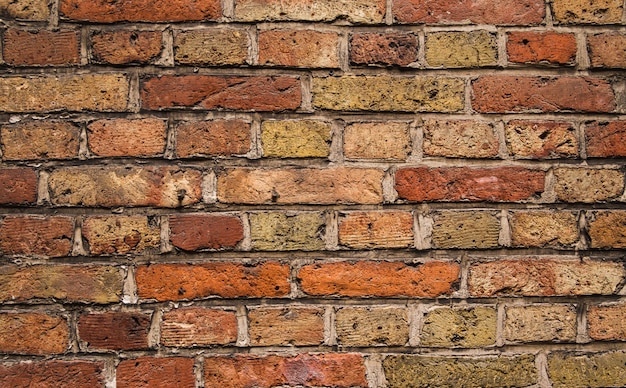 Zdjęcie stara ściana z cegieł tekstura jako tło