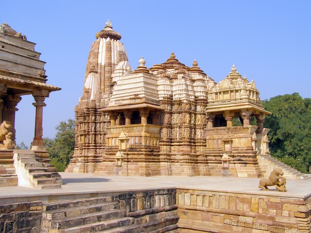 Stara świątynia erotyczna w Khajuraho, Madhya Pradesh