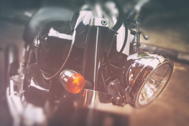 Stare klasyczne motocykle - vintage podwójna ekspozycja i lekki przecieki filtr efekt