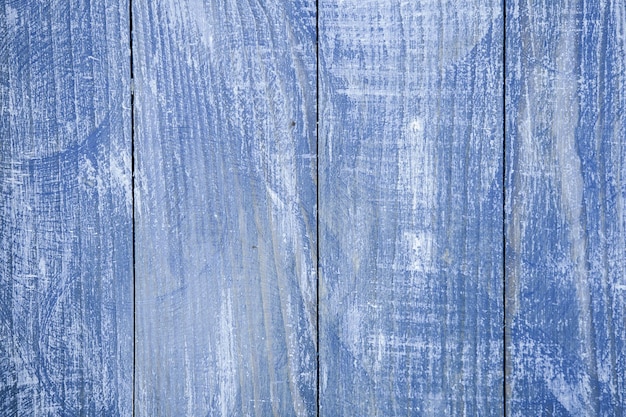 Stare malowane ściany z drewna Niebieskie tło abstrakcyjne