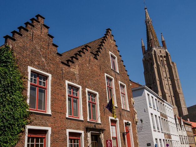 Stare miasto Bruges w Belgii.