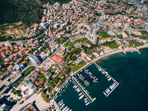 Stare Miasto Budva Strzelanie Z Lotu Dronem W Czarnogórze