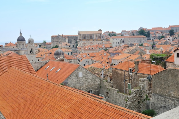 Stare miasto Dobrovnik w Chorwacji centrum turystyczne i atrakcja również chronione przez UNESCO