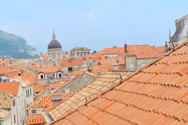 Stare miasto Dobrovnik w Chorwacji centrum turystyczne i atrakcja również chronione przez UNESCO