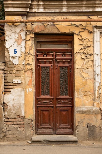 Stare Miasto Tbilisi Z Kolorowymi Ulicami I Fasadami