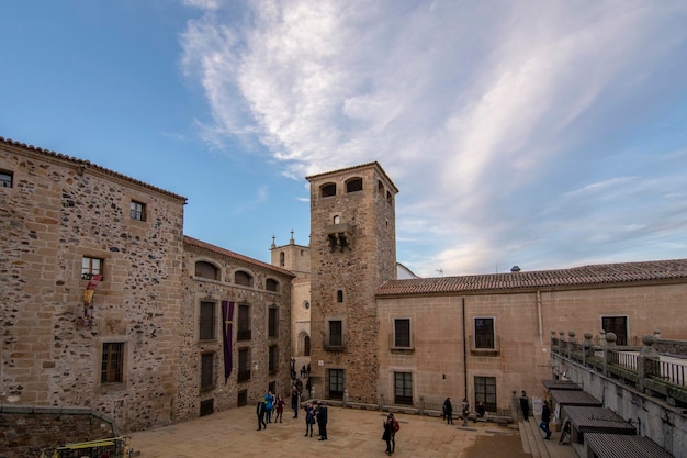 Stare miasto w Caceres Hiszpania