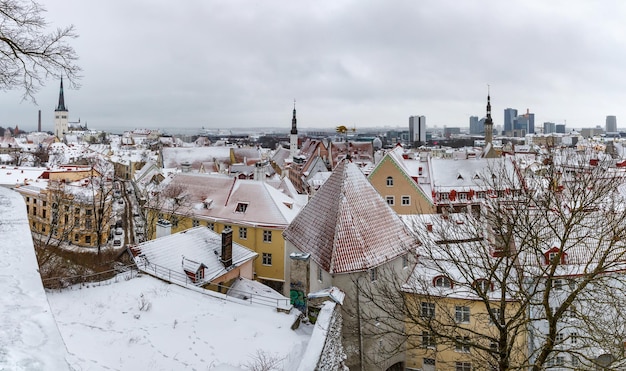 Stare miasto w europejskim mieście Tallin jest stolicą Estonii