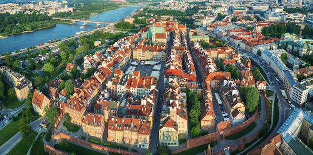 Stare Miasto W Panoramie Warszawy