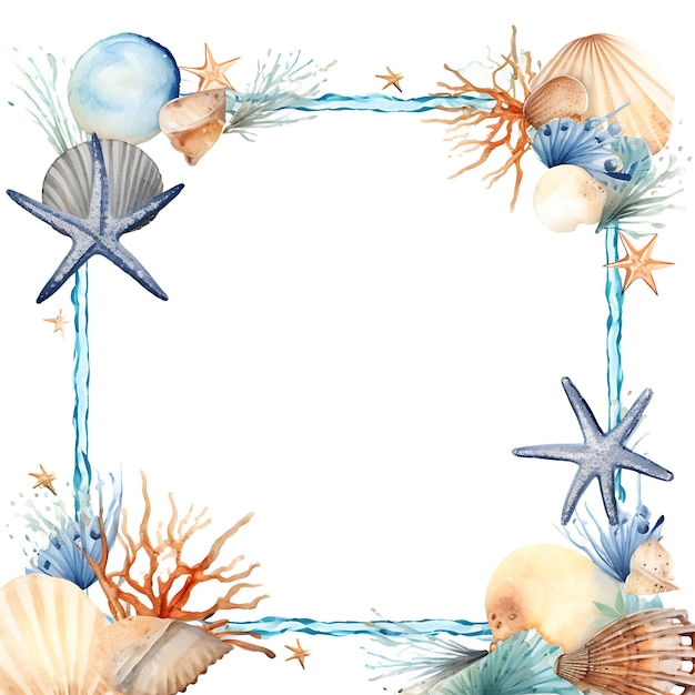 Zdjęcie starfish beach earth hour ramy w kształcie gwiazdy morskiej z przyciągającym projektem sztuki clipart