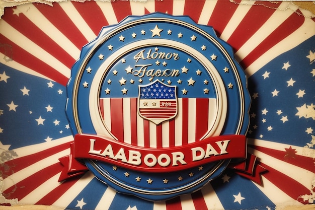 Starożytna amerykańska odznaka Dnia Pracy