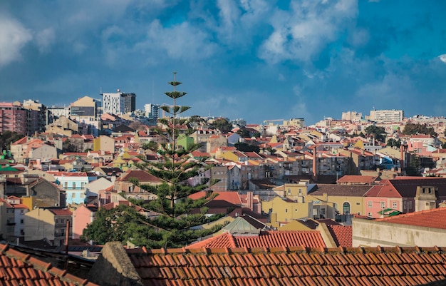 Starożytna Architektura Lizbony, Portugalia, Pejzaż Miejski, Widoki Na Miasto