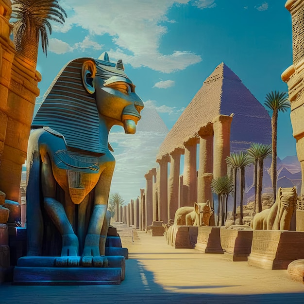 Starożytna cywilizacja Egiptu Stylizacja cywilizacji starożytnego Egiptu