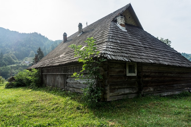 Starożytna huculska zagroda grażda. Obejmuje pomieszczenia mieszkalne, budynki gospodarcze i ogrodzony dziedziniec.