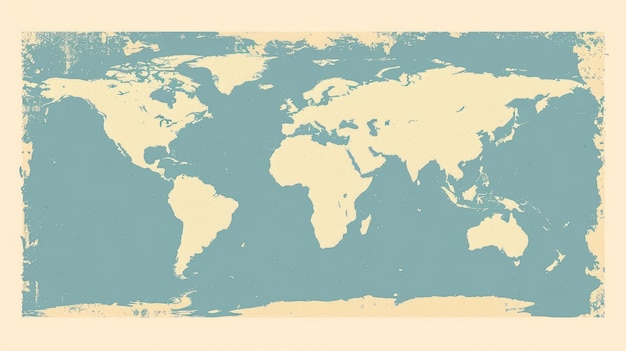 Starożytna mapa świata z teksturą