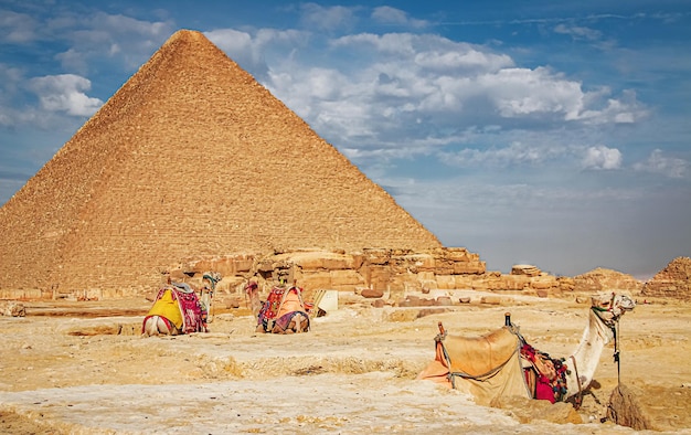 Starożytna piramida Chefrena w Gizie Egipt