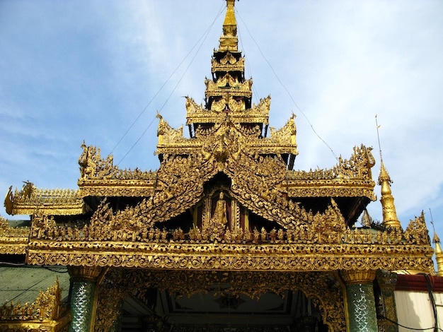 Starożytna świątynia w Rangun Rangun Myanmar
